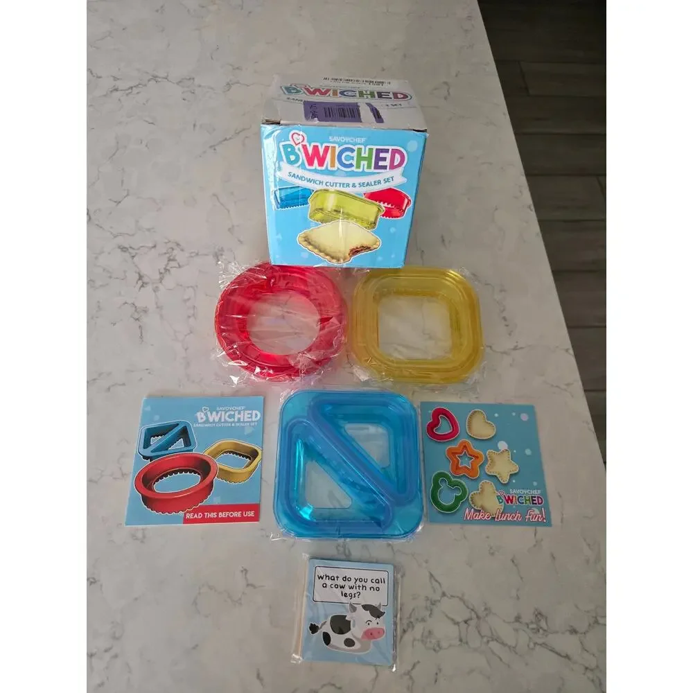 Savoychef Sandwich Cutter and Sealer - Red/Yellow/Blue